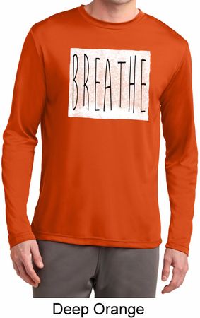 Mens Yoga Shirt Breathe Dry Wicking Long Sleeve