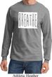 Mens Yoga Shirt Breathe Long Sleeve Tee T-Shirt
