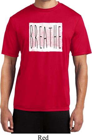 Mens Yoga Shirt Breathe Moisture Wicking Tee