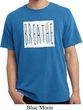 Mens Yoga Shirt Breathe Pigment Dyed Tee T-Shirt