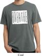 Mens Yoga Shirt Breathe Pigment Dyed Tee T-Shirt
