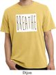 Mens Yoga Shirt Breathe Pigment Dyed Tee T-Shirt
