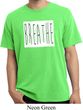 Mens Yoga Shirt Breathe Pigment Dyed Tee T-Shirt
