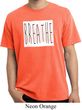 Mens Yoga Shirt Breathe Pigment Dyed Tee T-Shirt