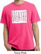 Mens Yoga Shirt Breathe Pigment Dyed Tee T-Shirt