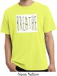 Mens Yoga Shirt Breathe Pigment Dyed Tee T-Shirt