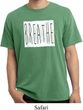 Mens Yoga Shirt Breathe Pigment Dyed Tee T-Shirt