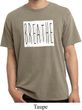 Mens Yoga Shirt Breathe Pigment Dyed Tee T-Shirt