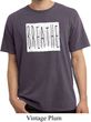 Mens Yoga Shirt Breathe Pigment Dyed Tee T-Shirt
