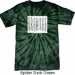 Mens Yoga Shirt Breathe Spider Tie Dye Tee T-shirt