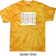 Mens Yoga Shirt Breathe Spider Tie Dye Tee T-shirt