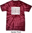 Mens Yoga Shirt Breathe Spider Tie Dye Tee T-shirt