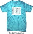 Mens Yoga Shirt Breathe Spider Tie Dye Tee T-shirt