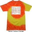 Mens Yoga Shirt Breathe Tie Dye Tee T-shirt