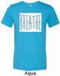 Mens Yoga Shirt Breathe Tri Blend Crewneck Shirt
