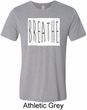 Mens Yoga Shirt Breathe Tri Blend Crewneck Shirt
