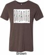 Mens Yoga Shirt Breathe Tri Blend Crewneck Shirt