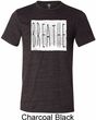Mens Yoga Shirt Breathe Tri Blend Crewneck Shirt