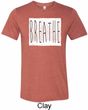 Mens Yoga Shirt Breathe Tri Blend Crewneck Shirt