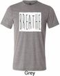 Mens Yoga Shirt Breathe Tri Blend Crewneck Shirt