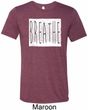 Mens Yoga Shirt Breathe Tri Blend Crewneck Shirt
