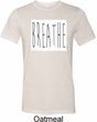 Mens Yoga Shirt Breathe Tri Blend Crewneck Shirt