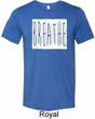 Mens Yoga Shirt Breathe Tri Blend Crewneck Shirt