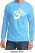 Mens Yoga Shirt Brushstroke Aum Long Sleeve Tee T-Shirt