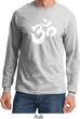Mens Yoga Shirt Brushstroke Aum Long Sleeve Tee T-Shirt