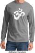 Mens Yoga Shirt Brushstroke Aum Long Sleeve Tee T-Shirt