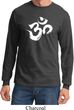 Mens Yoga Shirt Brushstroke Aum Long Sleeve Tee T-Shirt