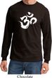 Mens Yoga Shirt Brushstroke Aum Long Sleeve Tee T-Shirt