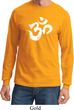 Mens Yoga Shirt Brushstroke Aum Long Sleeve Tee T-Shirt