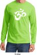 Mens Yoga Shirt Brushstroke Aum Long Sleeve Tee T-Shirt