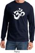 Mens Yoga Shirt Brushstroke Aum Long Sleeve Tee T-Shirt