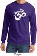 Mens Yoga Shirt Brushstroke Aum Long Sleeve Tee T-Shirt