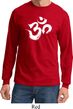 Mens Yoga Shirt Brushstroke Aum Long Sleeve Tee T-Shirt
