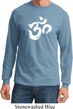 Mens Yoga Shirt Brushstroke Aum Long Sleeve Tee T-Shirt