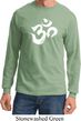 Mens Yoga Shirt Brushstroke Aum Long Sleeve Tee T-Shirt