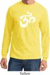 Mens Yoga Shirt Brushstroke Aum Long Sleeve Tee T-Shirt