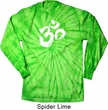 Mens Yoga Shirt Brushstroke Aum Long Sleeve Tie Dye Tee T-shirt