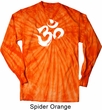 Mens Yoga Shirt Brushstroke Aum Long Sleeve Tie Dye Tee T-shirt