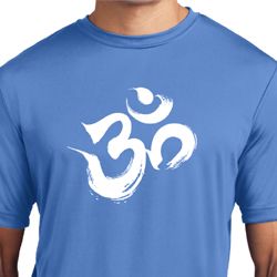 Mens Yoga Shirt Brushstroke Aum Moisture Wicking Tee T-Shirt