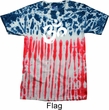 Mens Yoga Shirt Brushstroke Aum Patriotic Tie Dye Tee T-shirt