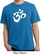 Mens Yoga Shirt Brushstroke Aum Pigment Dyed Tee T-Shirt