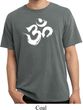 Mens Yoga Shirt Brushstroke Aum Pigment Dyed Tee T-Shirt