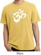 Mens Yoga Shirt Brushstroke Aum Pigment Dyed Tee T-Shirt