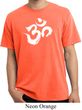 Mens Yoga Shirt Brushstroke Aum Pigment Dyed Tee T-Shirt
