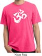 Mens Yoga Shirt Brushstroke Aum Pigment Dyed Tee T-Shirt