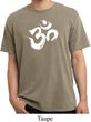 Mens Yoga Shirt Brushstroke Aum Pigment Dyed Tee T-Shirt